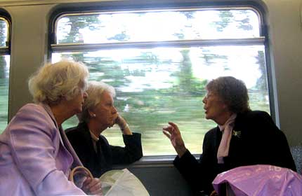Three women talking